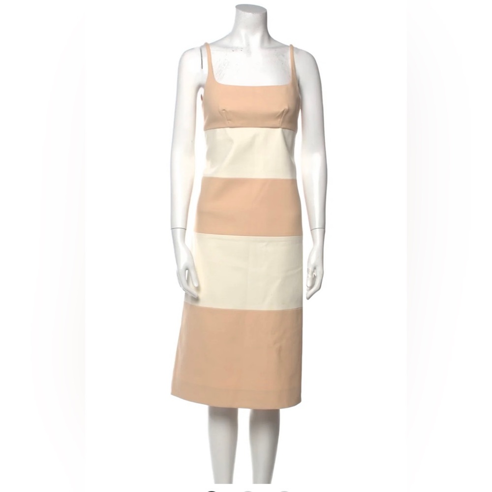 Vintage Rare Y2K Runway Designer Marc Jacobs Striped MIDI A Line Dress 4 EUC